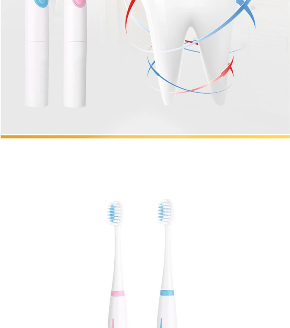 GOODPI детей электрический Зубная щётка электрическая щетка для очистки Гигиена полости рта Товары для здравоохранения мягкой щетиной