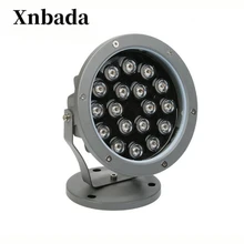 9 Вт 18 Вт светодиодный водонепроницаемый круглый супер яркий COB проекционный светильник наружная лужайка лампа, ландшафтный сад Спайк Точечный светильник s