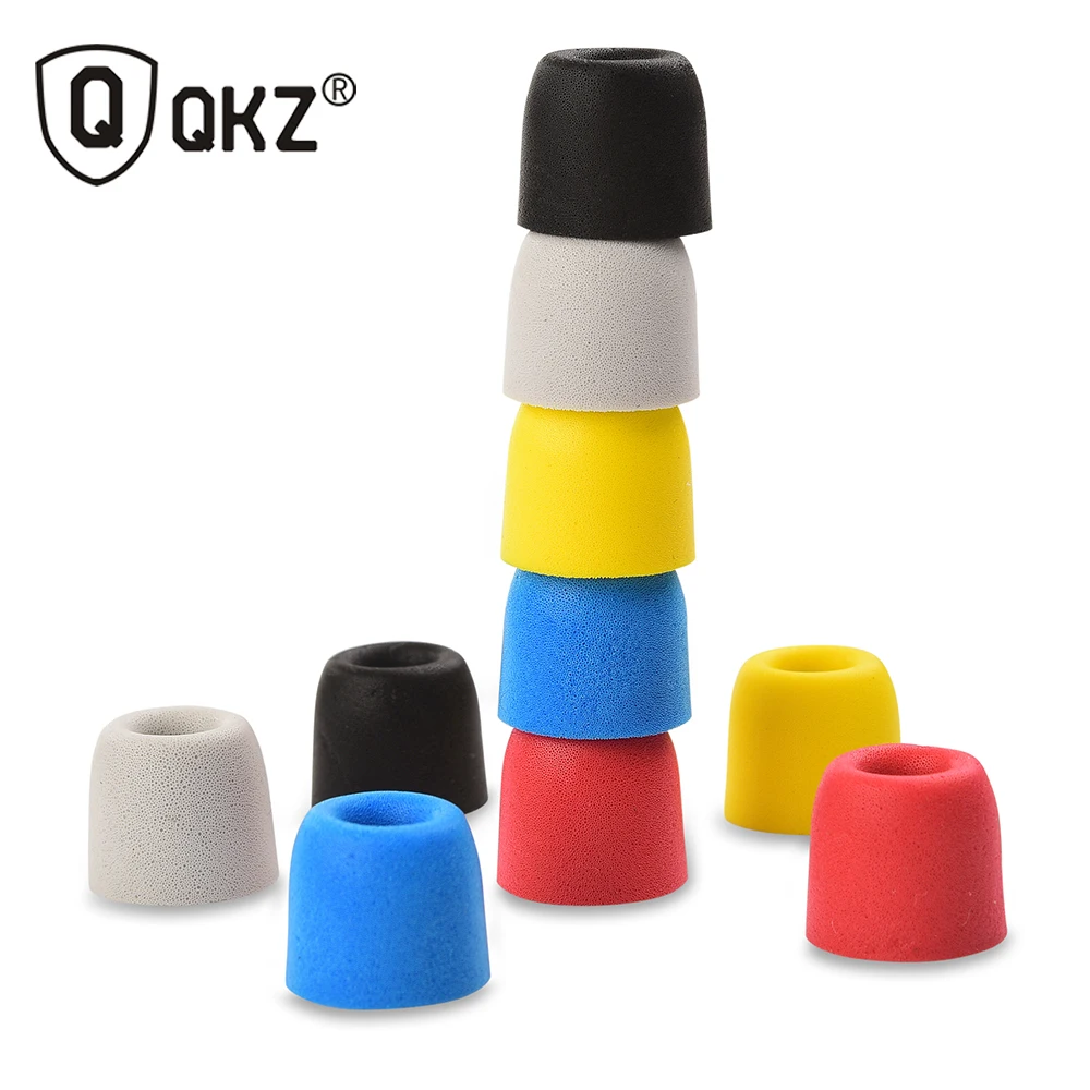 

QKZ Original 5 Pair T400 5 colors Noise Isolating Comfortble Memory Foam Ear Tips Ear Pads for Headphones Earphone Headset