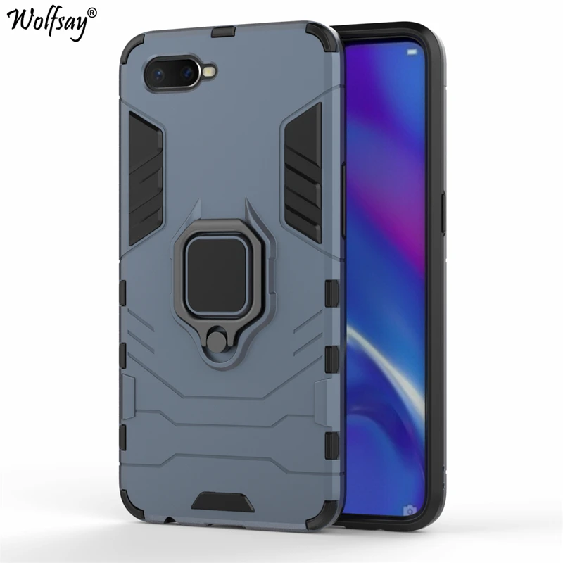 Чехол Wolfsay для OPPO K1 автомобильный держатель RX17 Neo жесткий чехол из поликарбоната и