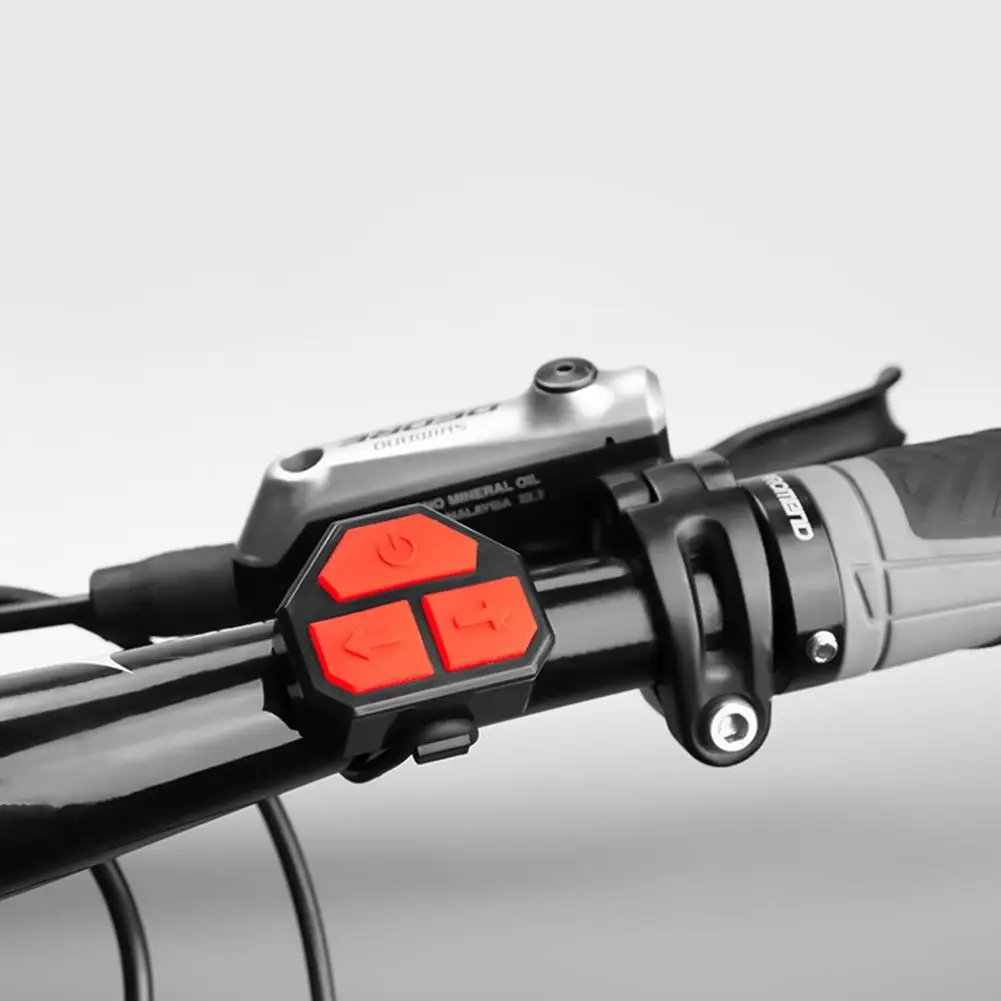 Mountain bike LED taillight bicycle intelligent remote control turn signal warning taillight bicycle USB security tail light