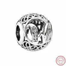 Изящные серебряные 925 столичные бусины в винтажном стиле, прозрачный CZ DIY Fit PANDORA Подвески для женщин, ювелирные изделия, LE015-W