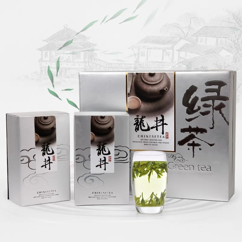 West lake longjing tea quality gift box set green 320g | Продукты