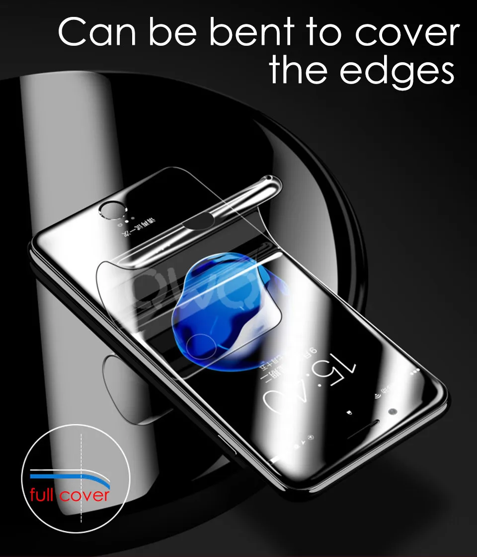 3D Curved Soft Screen Protector For iphone 6 6s 7 8 Plus X 10 Soft Full Protective Film ( Not Glass ) 2