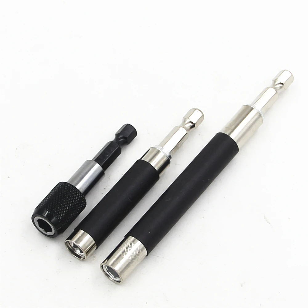 New 3Pcs 1/4 Inch Hex Bit Tip Holder Screwdriver Bit Extension Bar