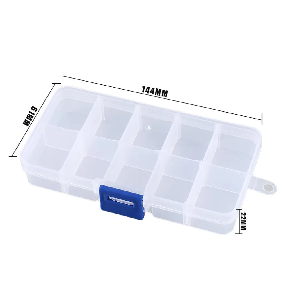 top tool chest 10-36 Compartment Slots Cells Portable Tool Box Electronic Parts Screw Beads Ring Jewelry Plastic Storage Box Container Holder tool storage cabinets