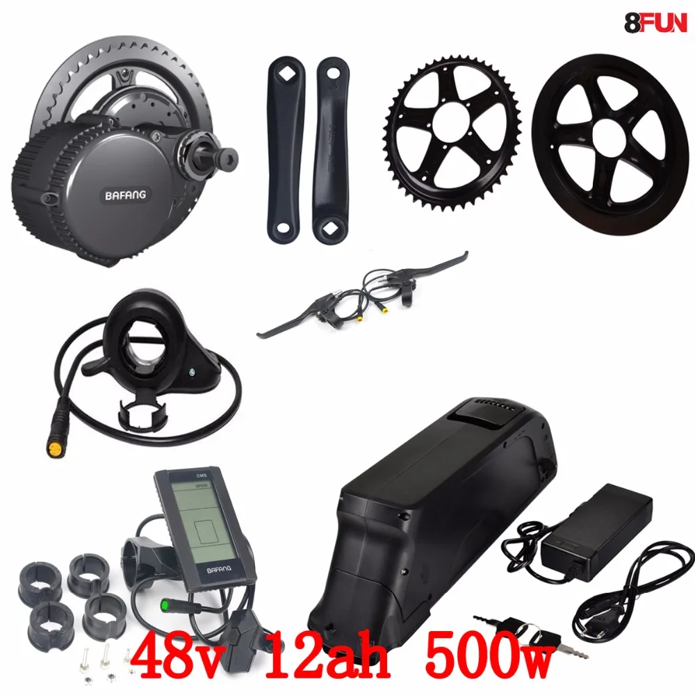 Комплект приводного электродвигателя Bafang BBS02 48 в 500 вт + аккумулятор 12 а · ч | Спорт