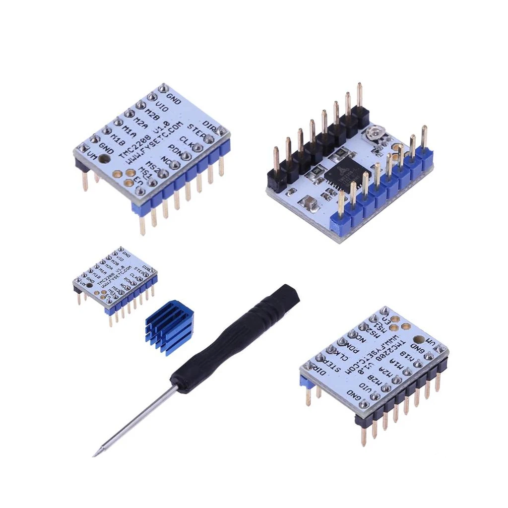5Pcs TMC2208 v1.0 Stepper Motor Mute Driver Stepstick Power Tube Driver