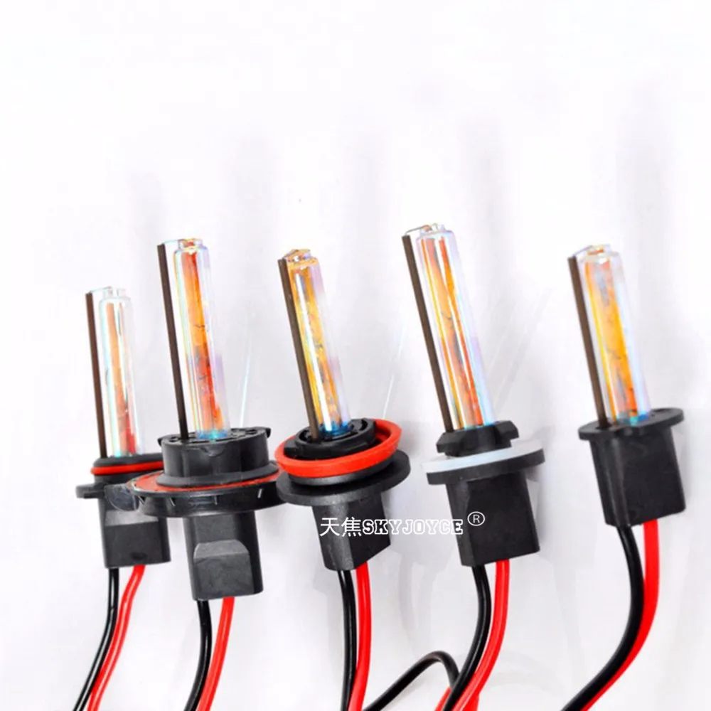 2XAC hid bulb H1 H3 H7 Blue H11 9005 9006 H4-1 Green 55W HID Xenon bulb SKYJOYCE 3000K-30000K Auto Headlight bulb hid replace (8)