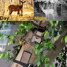 Солнечная панель питания Scountguard Открытый водонепроницаемый охотничий Трейл камера HC300M с GSM MMS GPRS фото ловушки