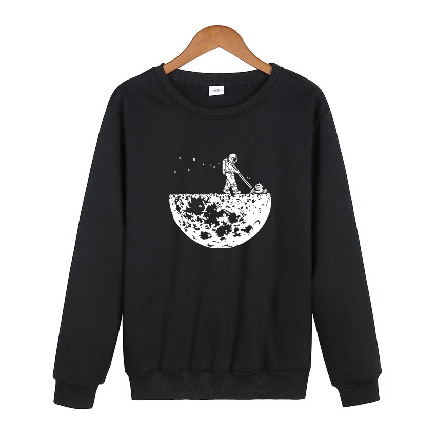

2018 men Suprem sweatshirts autumn winter fleece print Develop The Moon fashion casual men's sportswear hoody harajuku hoodies