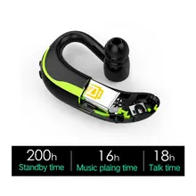 F600 Handsfree IPX7 Waterproof Bluetooth 4 1 Eardphone With Mic Voice Control Wireless Bluetooth Headset 200H Standby