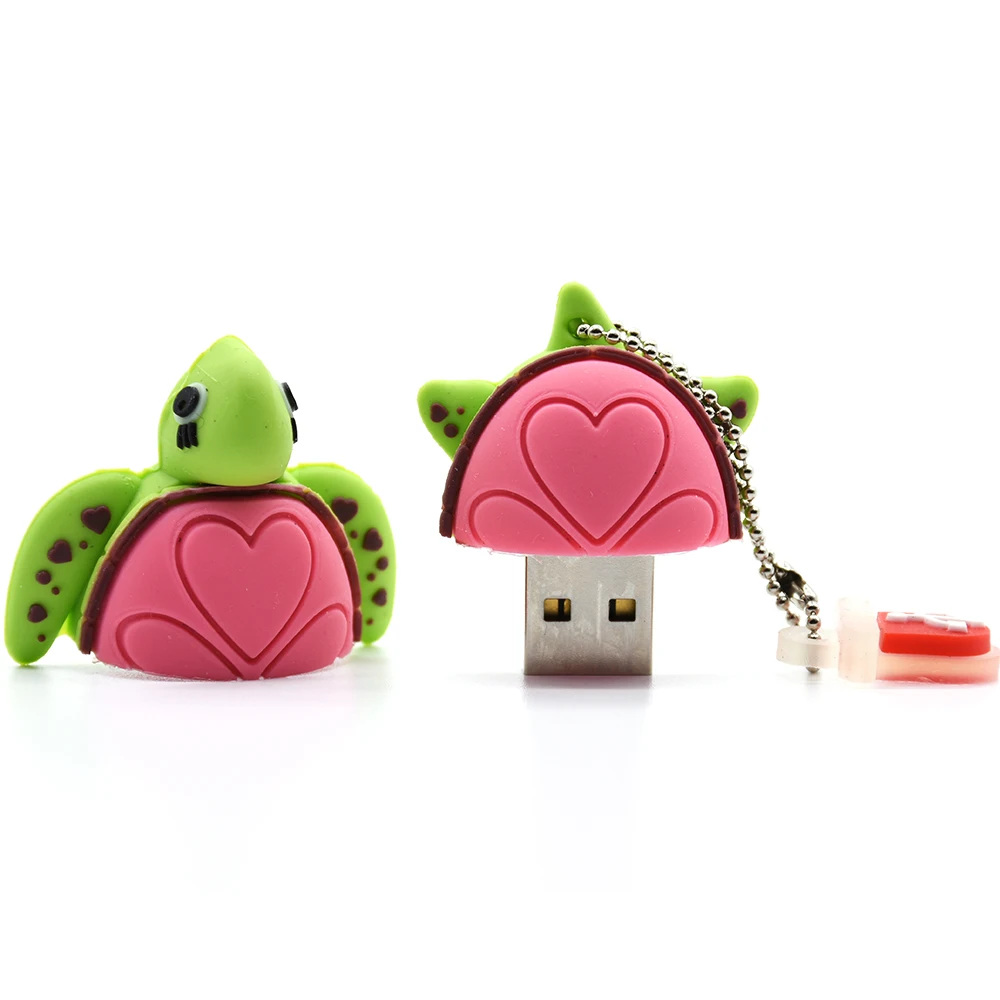 USB флеш-накопитель с изображением черепахи, 4 ГБ, 8 ГБ, 16 ГБ, 32 ГБ, 64GBB