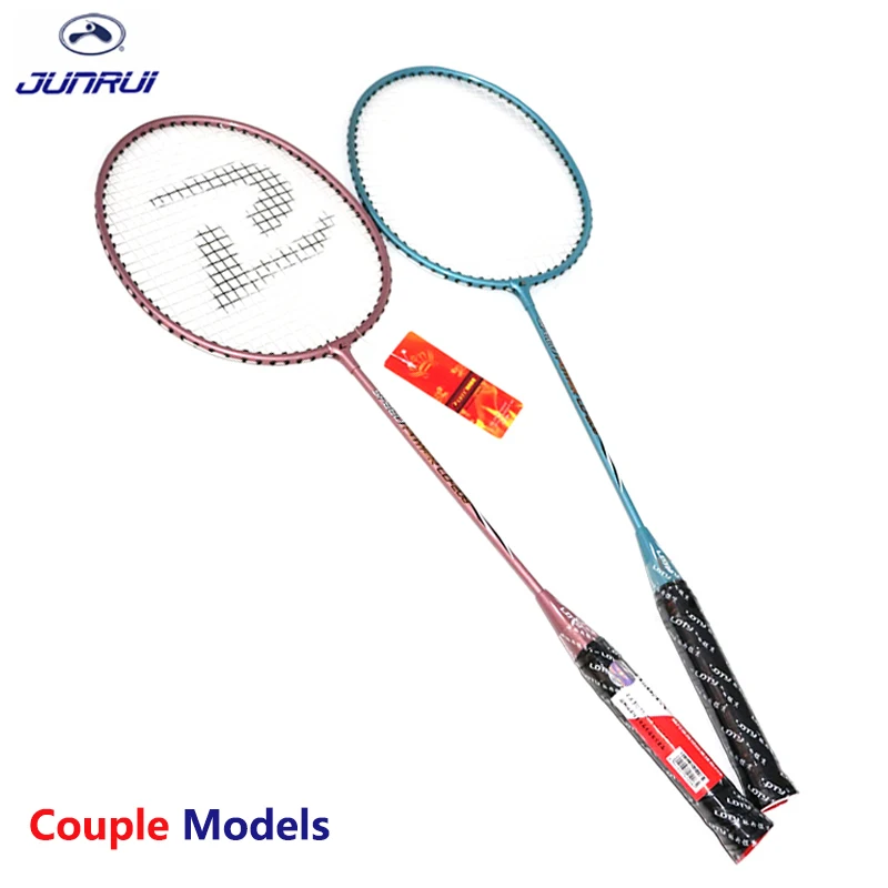 

JUNRUI models100% Original Full Carbon Badminton Racket Raquette Light Weight Carbon Sports Suit for Beginners 1 pair