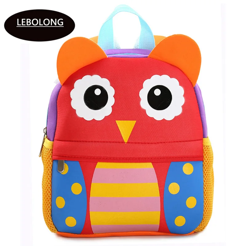 High Quality Children School Bag animals design Toddler Kids backpacks Baby Backpack Boy Gril