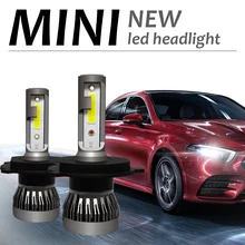 2 PCS Auto del faro Mini Lampada H7 HA CONDOTTO Le Lampadine H4 LED H1 H7 H8 H11 Fari Kit 9005 HB3 9006 HB4 Per Auto 12 V HA CONDOTTO LA Lampada 72 W 8000LM