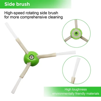 

18Pcs/Set Replacement Parts For Irobot Roomba I7 I7+/I7 Plus E5 E6 Vacuum Cleaner Set (6 Hepa Filters +10 Edge-Sweeping Brushe