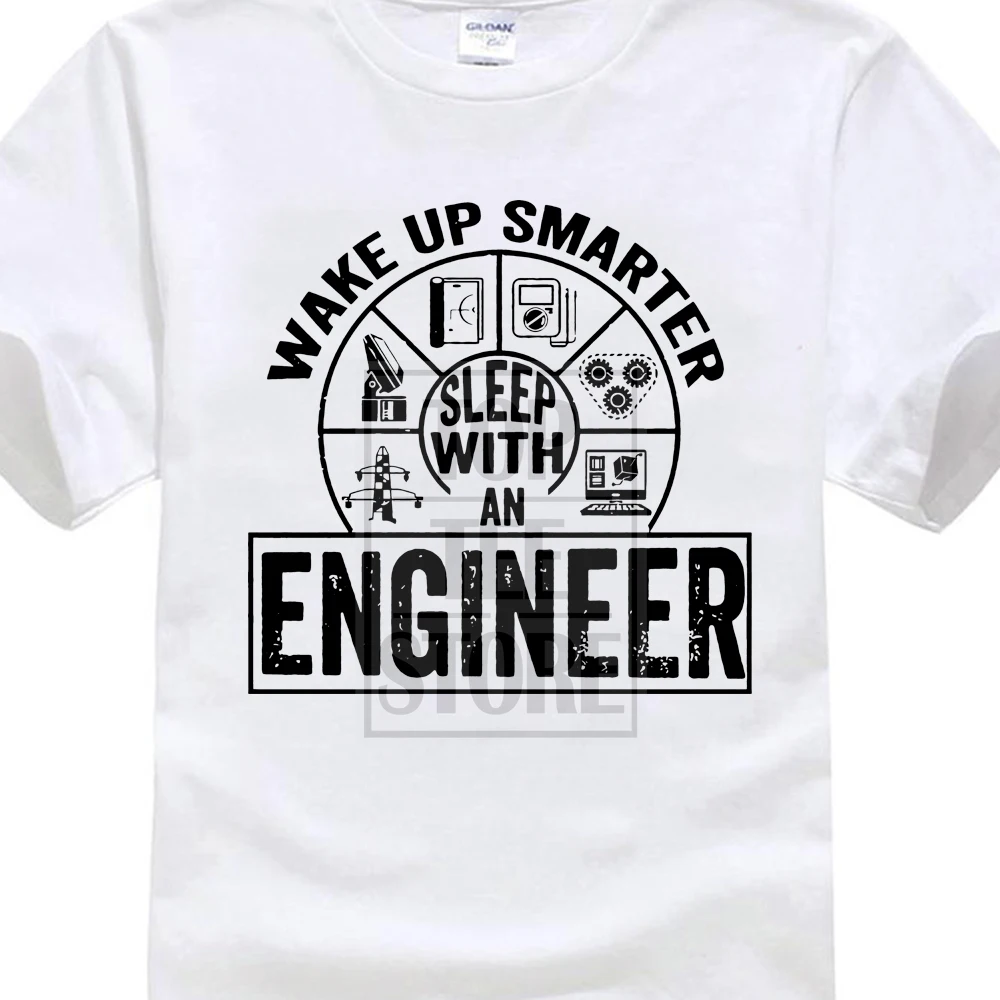 

Homme 2018 New Shirts Homme Novelty T Shirt Men Engineer T Shirt Funny Engineering Tee Shirt Gift For Engineer Wake Up