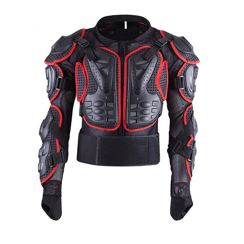 

Motorcycle Jackets Full Body Protection BLACK RED ARMOR Turtle Moto Jackets Men Motorcycle Gear Motocross Clothing GP Bike Cloth