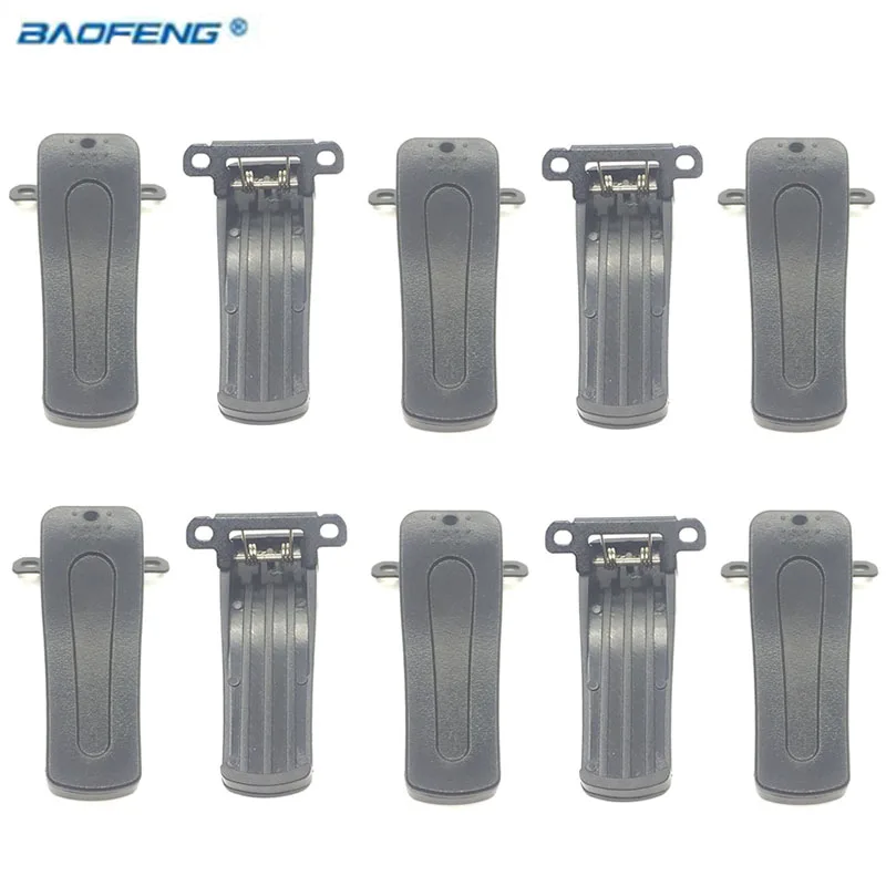 10pcs H777 Belt Clip clamps For Baofeng BF-888S BF-666S Uv-B5 Uv-B6 Uv-6r Back Clips Ham Radio Walkie Talkie Accessories | Мобильные
