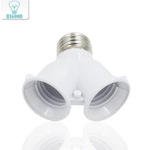 10 шт. E27 2 головки патрон для лампы держатель лампы Конвертер Разъем Led патрон для лампочки Тип огнестойкий материал