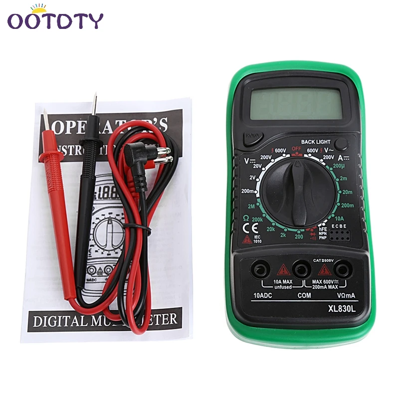 High Quality Handheld Counts With Temperature Measurement LCD Digital Multimeter Tester XL830L Without Battery-ThZ | Инструменты