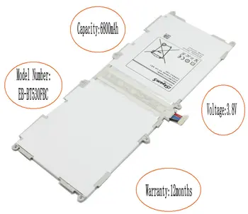 

10pcs/lot 6800mAh EB-BT530FBC Replacement Battery For Samsung Galaxy Tab Tablet 4 10.1" T530 T531 T535 P5220 SM-T530NU