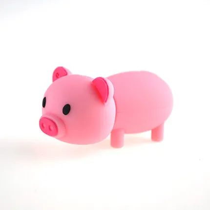 PenDrive Cartoon Cute Pink Pig Usb Flash Drive Pen Drive 4G/8G/16G/32G/64GB U Disk Animal Memory Stick Real Capacity Free Shppin