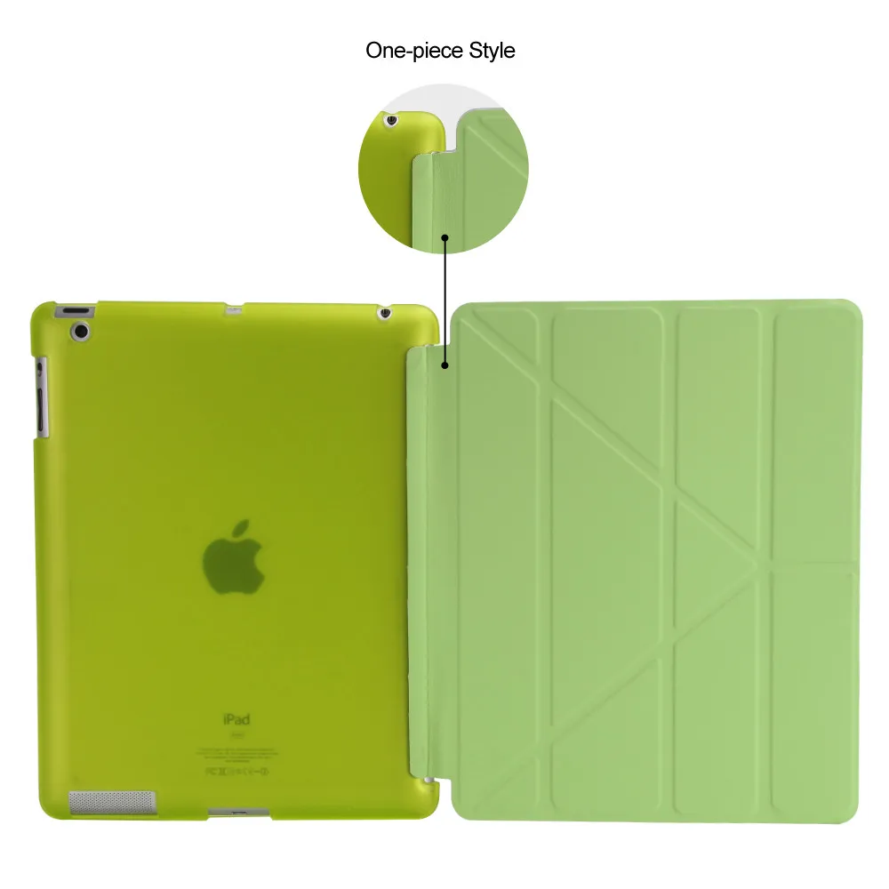 Чехол для Apple ipad 2 3 4, чехол GOLP для нового ipad 2, флип-чехол для ipad 4, смарт-чехол для ipad 3, чехол-подставка - Цвет: Green