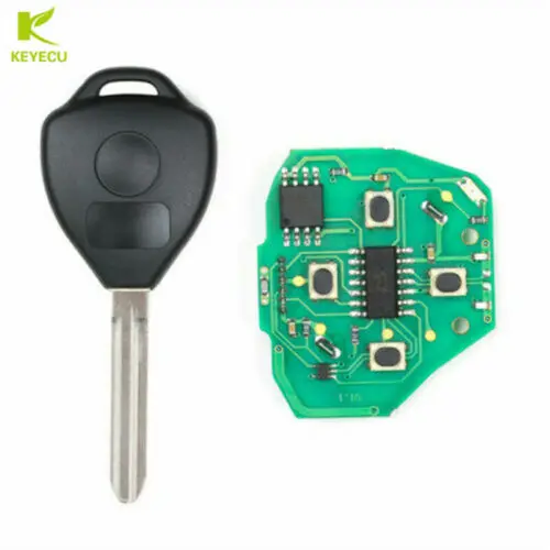 Keyecu модернизированный удаленное брелок 315 МГц с G чип для Toyota 2011 2012 2013 GQ43VT20T-багажник необработанное лезвие TOY43