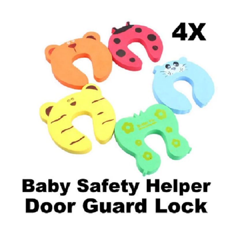 4pcs Children Safety Door Stop Finger Pinch Guard Baby Safety Door
