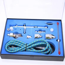 Двойного действия пневматическая/воздушная щетка спрей покрасочный пистолет комплект художественная краска ing Gravity feed 0,2/0,3/0,5 мм краска для тела художественный распылитель