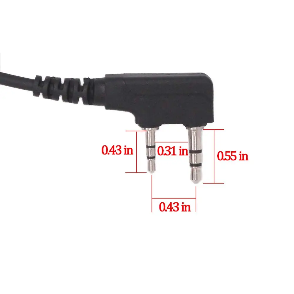 3 шт. Динамик гарнитуры с PTT и микрофоном для Baofeng Kenwood TYT KSUN радио UV-5R BF-888S H777 MD-380 KD-C1 TK-3206 NX-220