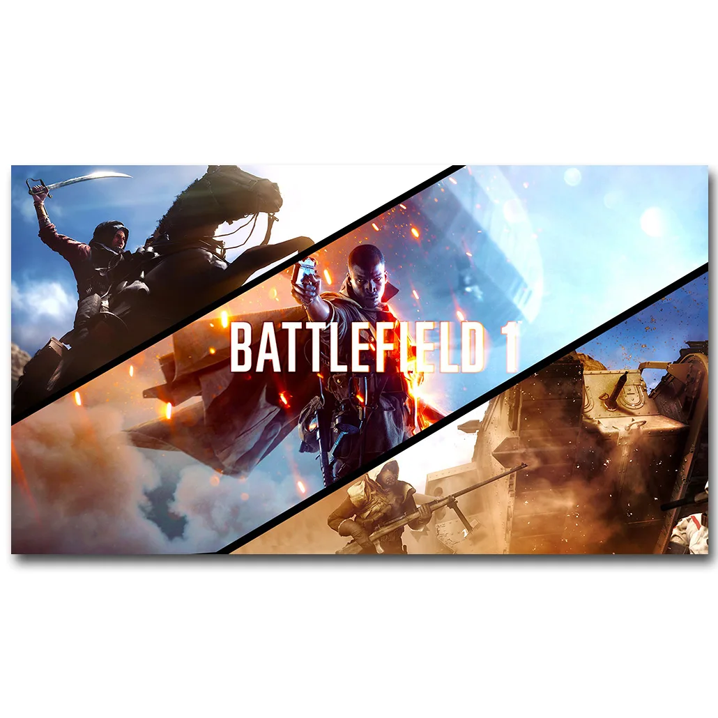 

Battlefield BF 1 4 Art Silk Fabric Poster Print 13x24 20x36inch Hot Game Soldier Pictures for Children Room Wall Decor Gift 39