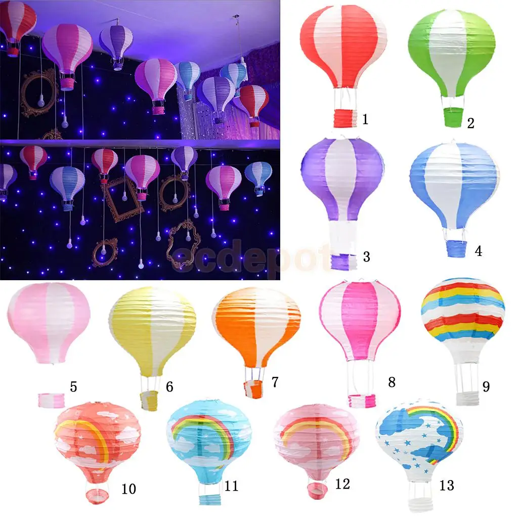 12inch Chinese Wishing Lantern Paper Hot Air Balloon Lantern for