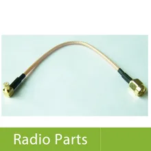 100X правый угол Мужской MCX к SMA мужской разъем RG316 косичка удлинитель