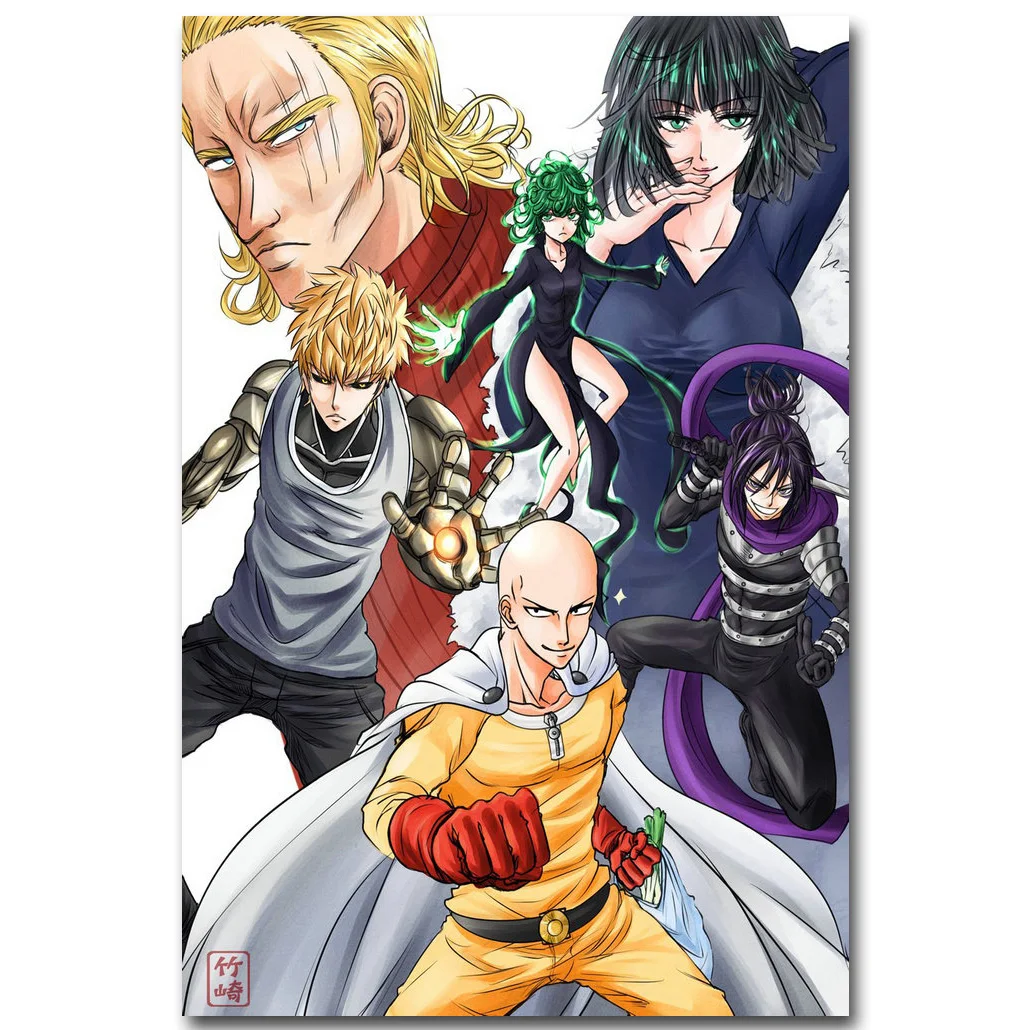 One Punch Man Japanese Anime Silk Poster Print 13x20 24x36 inch SAITIMA 001 