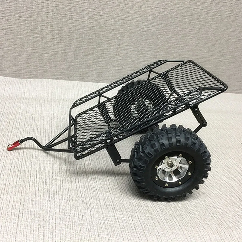 1/10 Весы RC гусеничного 1:10 D90 SCX10 CC01 DIY Металл перетащите металлической цепочкой рессорная сцепное устройство эвакуатор Прицепы