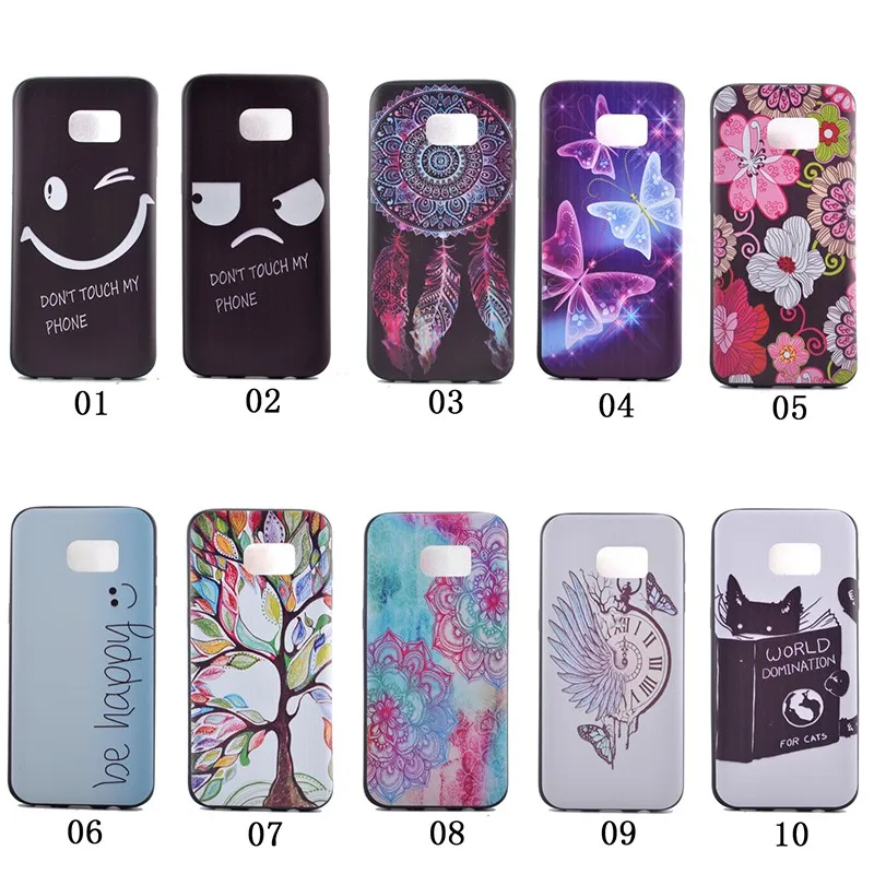 TOMKAS Soft Silicone Case For Samsung Galaxy S7 S7 Plus Slim Cat Butterfly Cover Coque For Samsung Galaxy S7 Edge Case TPU