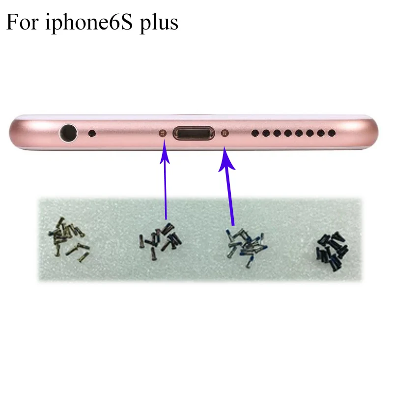 2 Pezzi Per Iphone6S Plus 6 S Plus 6 S Plus Viti Per Pontile Buttom Alloggiamento Vite Chiodo Tack Telefoni Vite Chiodo
