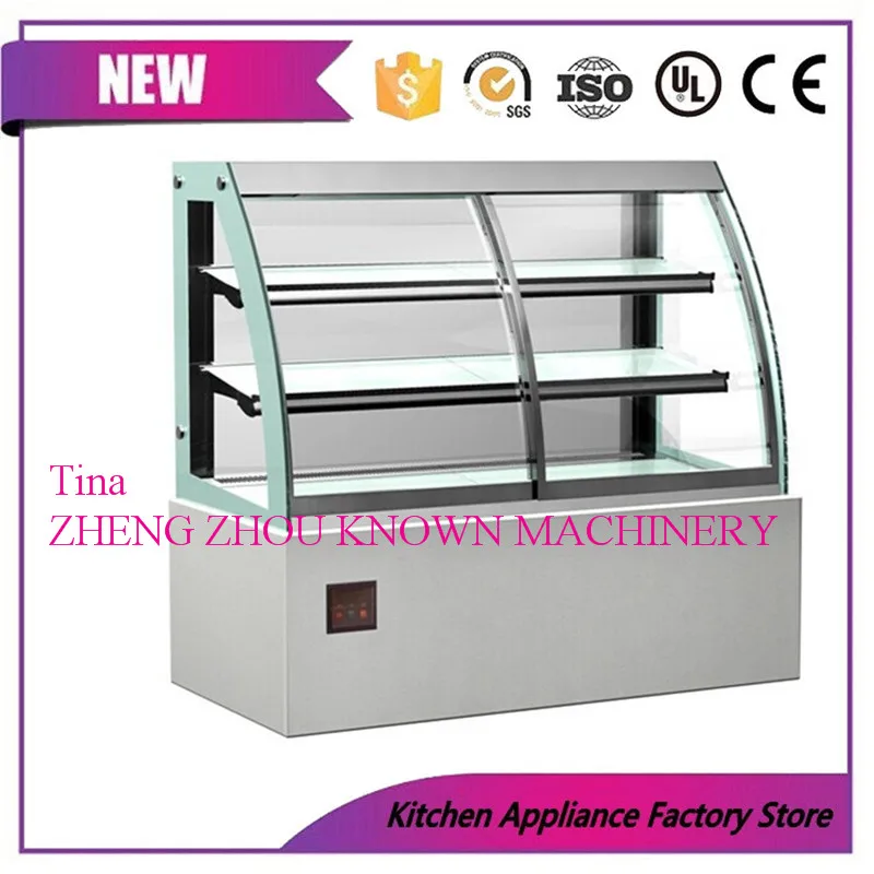 Compact Design 3 Layer Cake Display Refrigerator Commercial Glass