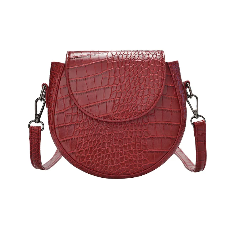 

Luxury Famous Brand Crossbody Bags 2019 New fashion women clothing half circle coverd pu leather trendy one shoulder shell bags