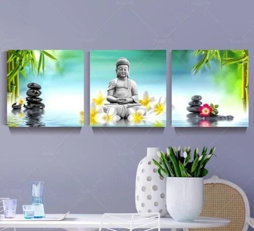 3-Panels-Unframed-Canvas-Photo-Prints-Buddha-Wall-Art-Picture-Canvas-Paintings-Wall-Decorations-Artwork-Giclee (2)