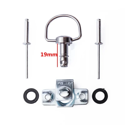 Мотоциклетный быстроразъемный D-RING 1/4 Поворотная гонка обтекатель Крепеж заклепки 17 мм 14 мм для KTM для DUCATI скремблер для BMW - Цвет: 19mm silver