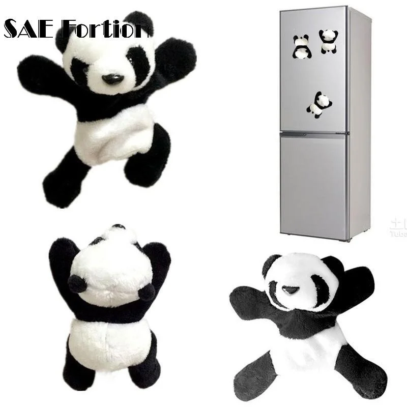 Cute Plush Panda Fridge Magnet Refrigerator Sticker Festival Souvenir Hot Sale 