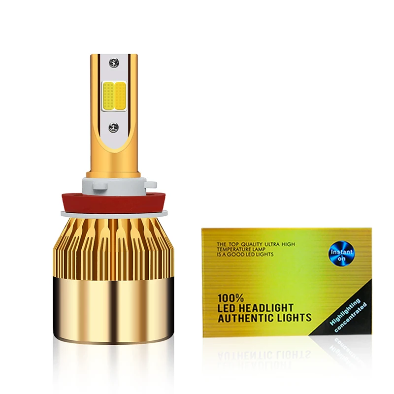 2 шт. Автомобильные светодиодные лампы H1 H3 H4 H7 3000k 6000K 9005 k|Передние LED-фары для авто|