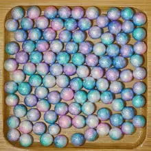 

Wrinkle Pearls Rainbow Color No Hole Imitation Beads 3-6mm And Mixed Sizes Round Gems For Designer DIY Crafts Embllishments
