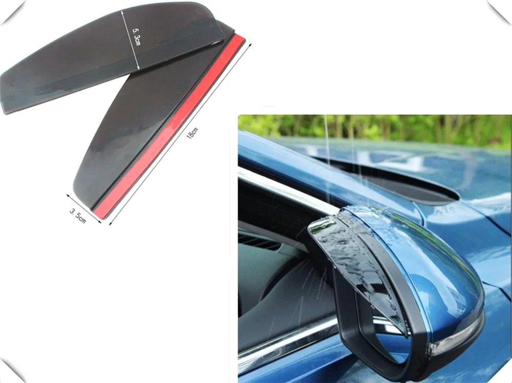 

Car shape rearview mirror rain eyebrow sun shade personality sticker for Chevrolet Miray Caprice Agile Stingray Aveo5 Matiz