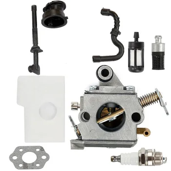 

Carburetor W/Gaskets&Fuel Filter&Air Filter Kit For Stihl MS180C MS170 Chain Saw