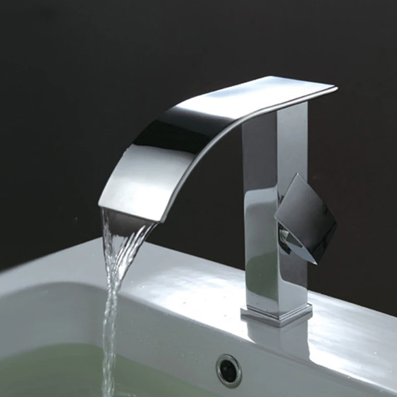 quyanre wanfan gappo waterfall basin faucet single handle mixer tap with waterfall spout deck mounted bathroom shower faucet42